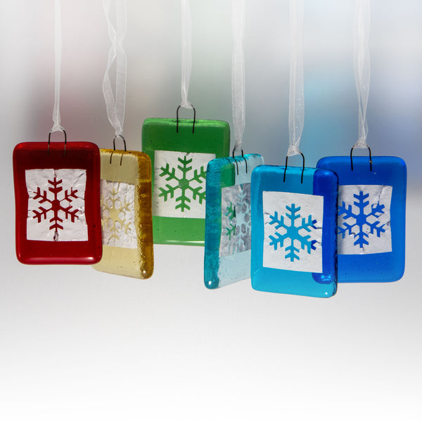 Rainbow Snowflake Decoration Set